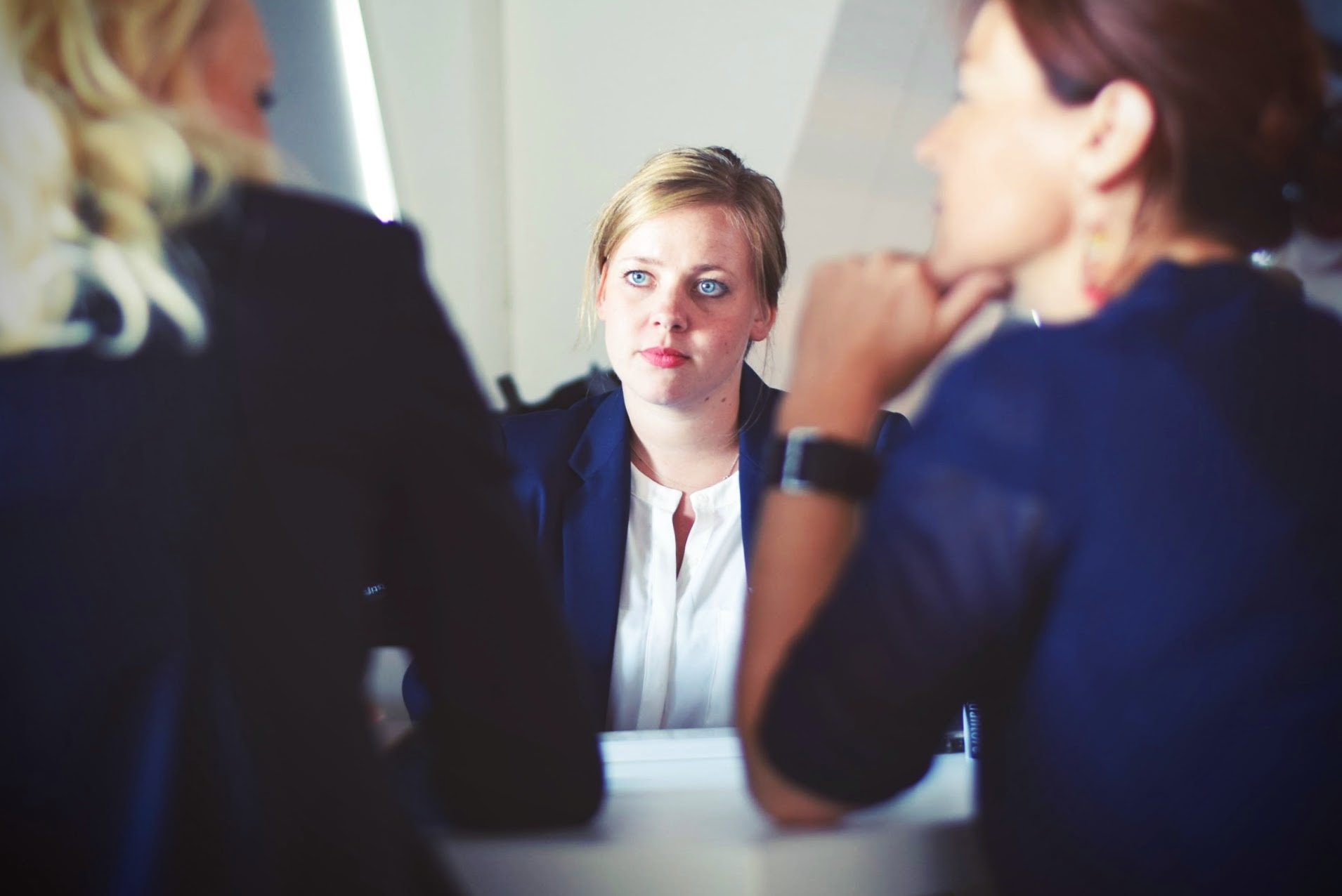 a woman worried about her legal charges